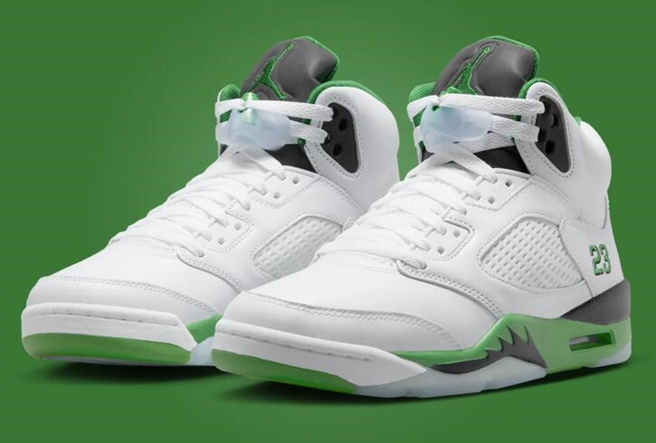 Men's Running Weapon Air Jordan 5 Lucky Green Shoes 081